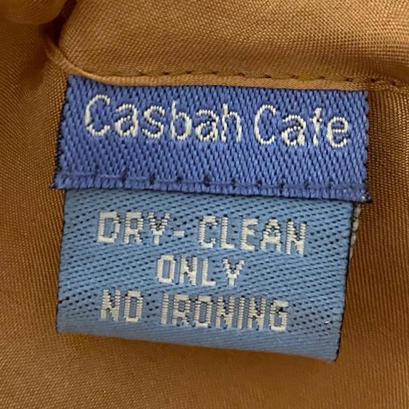 Vintage Casbah Cate Gold Sequined Silk Skirt - Picture 9 of 13